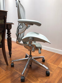 Herman Miller Aeron Chair - Mineral Polished Aluminium base/frame (12 Year Warranty)
