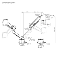 Dual Screen Monitor Arm LDT104-C024