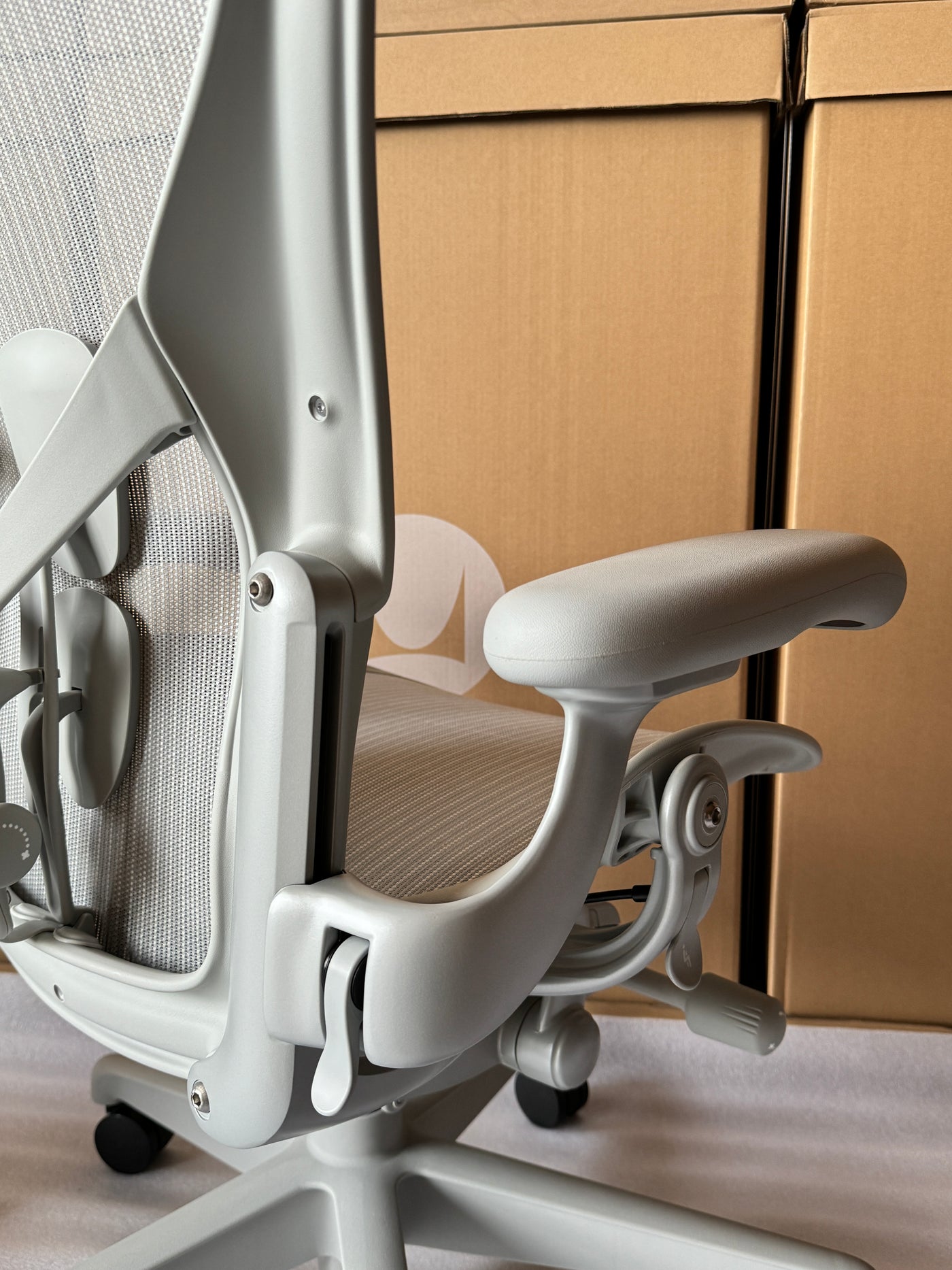 Herman Miller Aeron Chair - Mineral Plastic Base (12 Year Warranty)