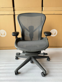 Herman Miller Aeron Chair - Graphite (12 Year Warranty)