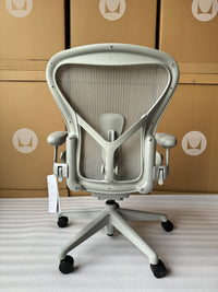 Herman Miller Aeron Chair - Mineral Plastic Base (12 Year Warranty)