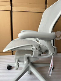 Herman Miller Aeron Chair - Mineral Plastic Base (12 Year Warranty)