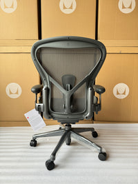 Herman Miller Aeron Remastered Chair - Carbon (1 Year Warrranty)
