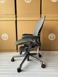 Herman Miller Aeron Remastered Chair - Carbon (1 Year Warrranty)