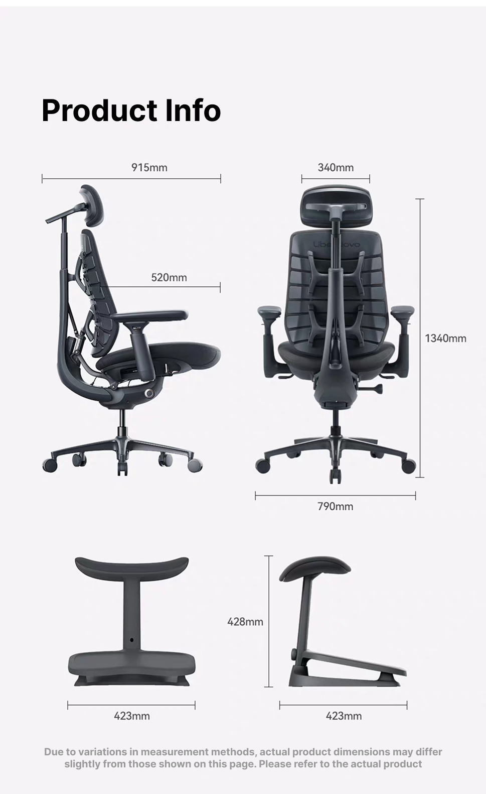 LiberNovo Maxis Big & Tall Dynamic Ergonomic Chair — feature 28