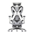 White Frame with Gray Mesh